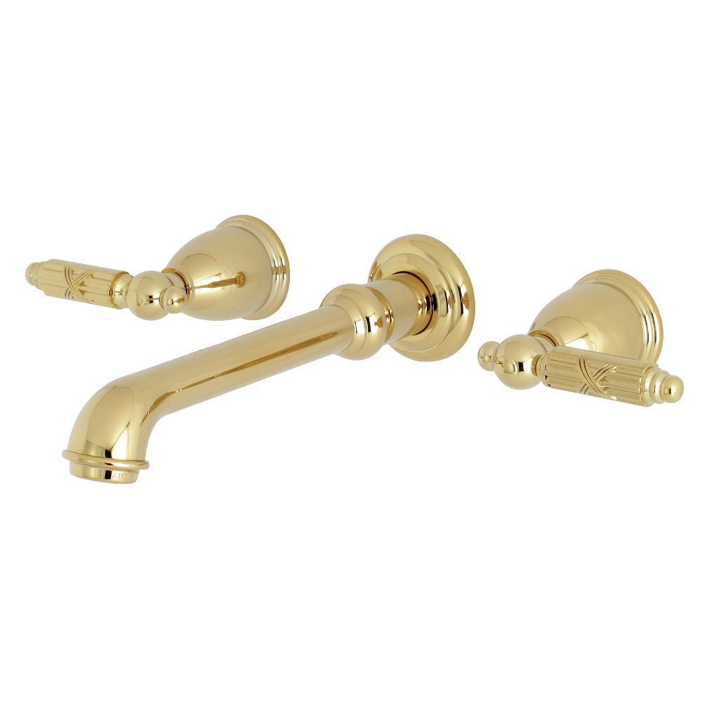 Kingston Brass Georgian Wall-Mount Bathroom Faucet Polished Brass