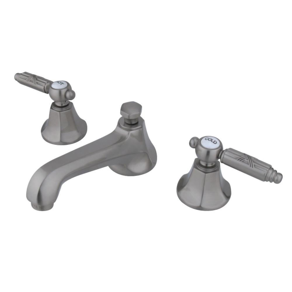Kingston Brass Georgian Widespread Bathroom Faucet Brushed Nickel