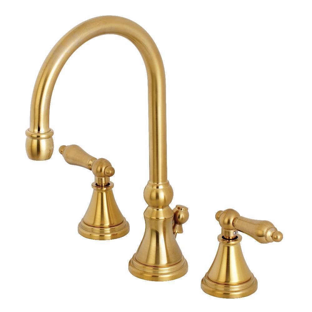 Kingston Brass Governor Widespread Bathroom Faucet Satin Brass