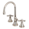 Kingston Brass Governor Widespread Bathroom Faucet Polished Nickel