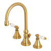 Kingston Brass Governor Widespread Bathroom Faucet Satin Brass