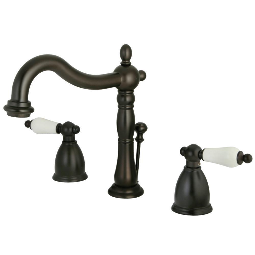 Kingston Brass Heritage Widespread Bathroom Faucet Oil Rubbed Bronze
