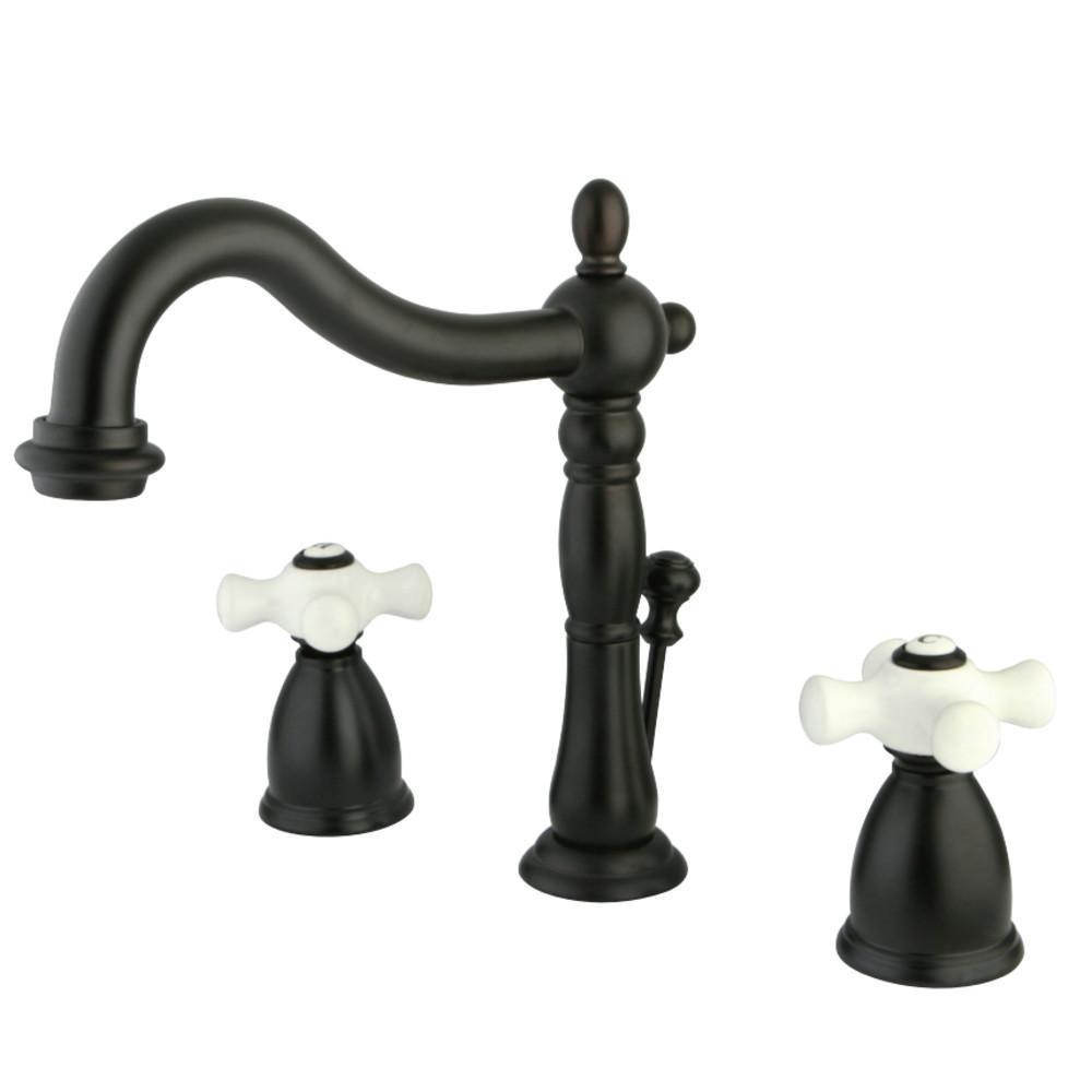Kingston Brass Heritage Widespread Bathroom Faucet Oil Rubbed Bronze