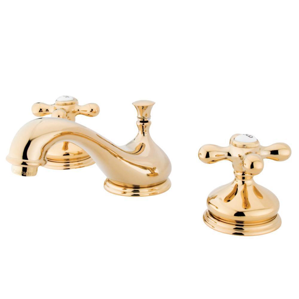 Kingston Brass Heritage Widespread Bathroom Faucet Polished Brass