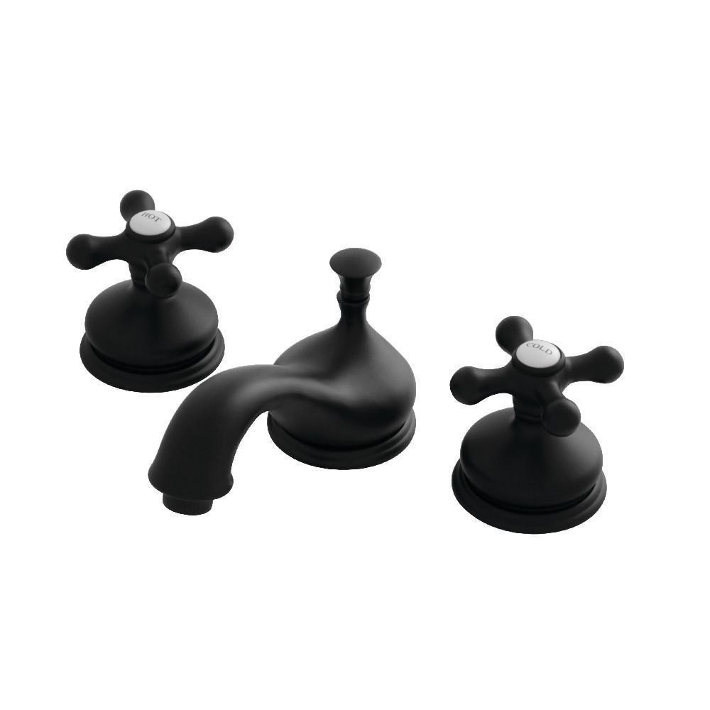 Kingston Brass Heritage Widespread Bathroom Faucet Matte Black