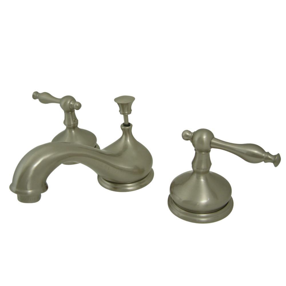 Kingston Brass Heritage Widespread Bathroom Faucet Brushed Nickel