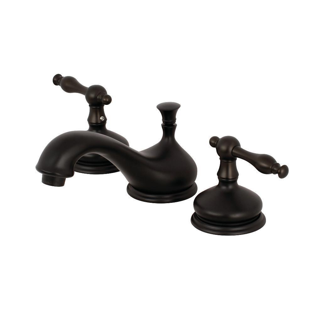 Kingston Brass Heritage Widespread Bathroom Faucet Matte Black