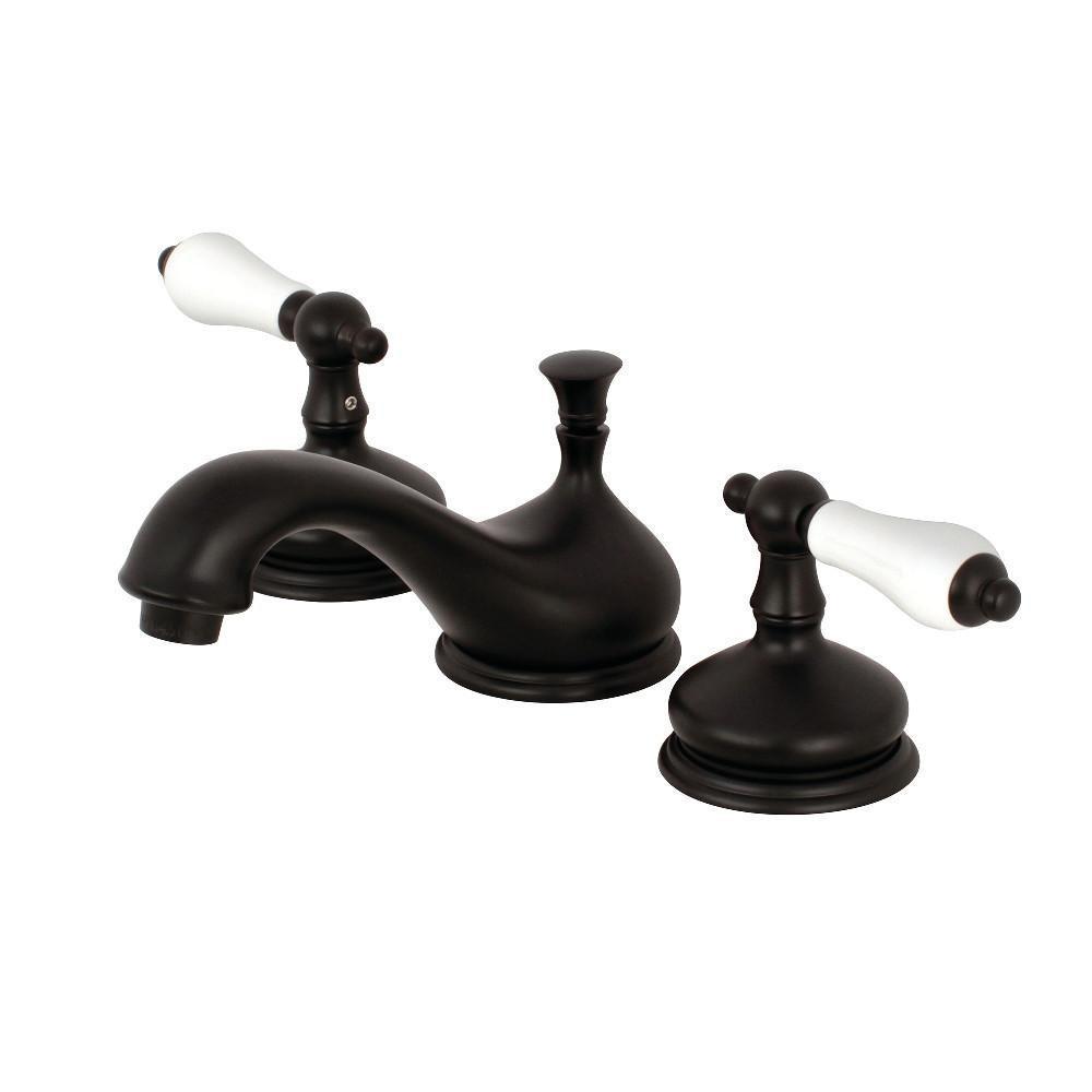 Kingston Brass Heritage Widespread Bathroom Faucet Matte Black