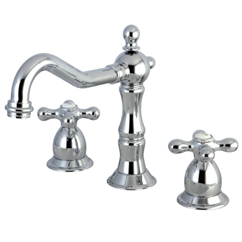 Kingston Brass Heritage Widespread Bathroom Faucet Polished Chrome