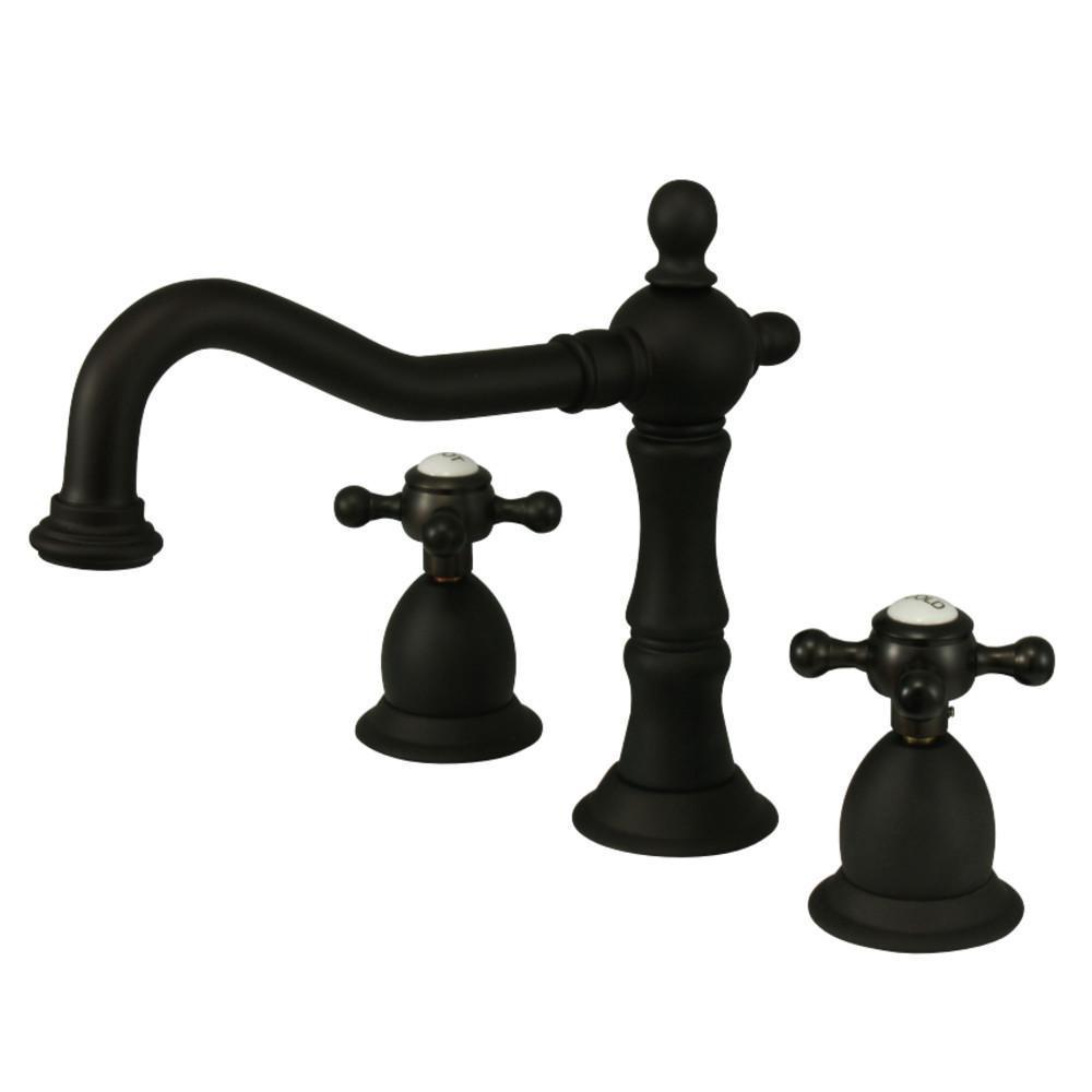 Kingston Brass Heritage Widespread Bathroom Faucet Oil Rubbed Bronze