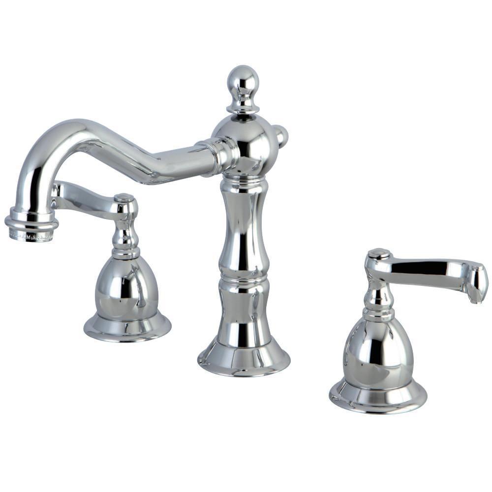 Kingston Brass Heritage Widespread Bathroom Faucet Polished Chrome
