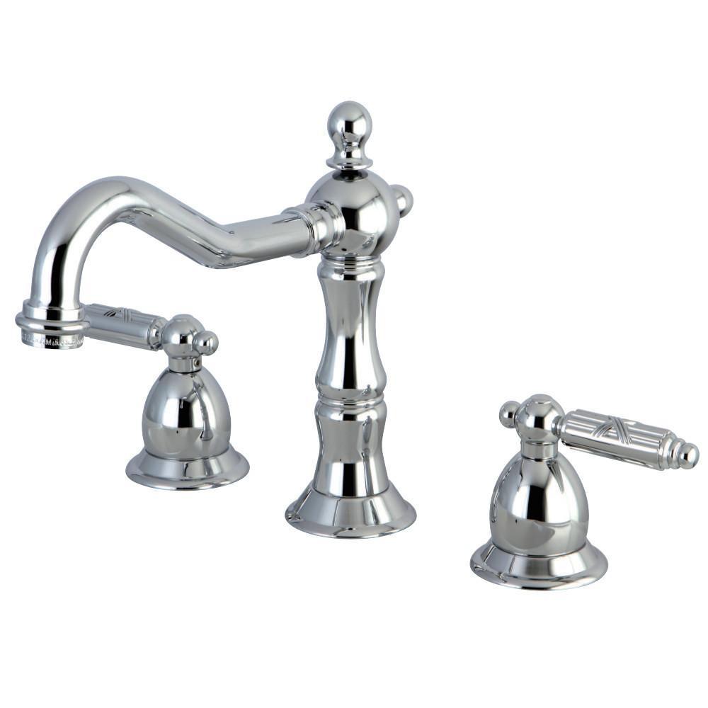 Kingston Brass Heritage Widespread Bathroom Faucet Polished Chrome