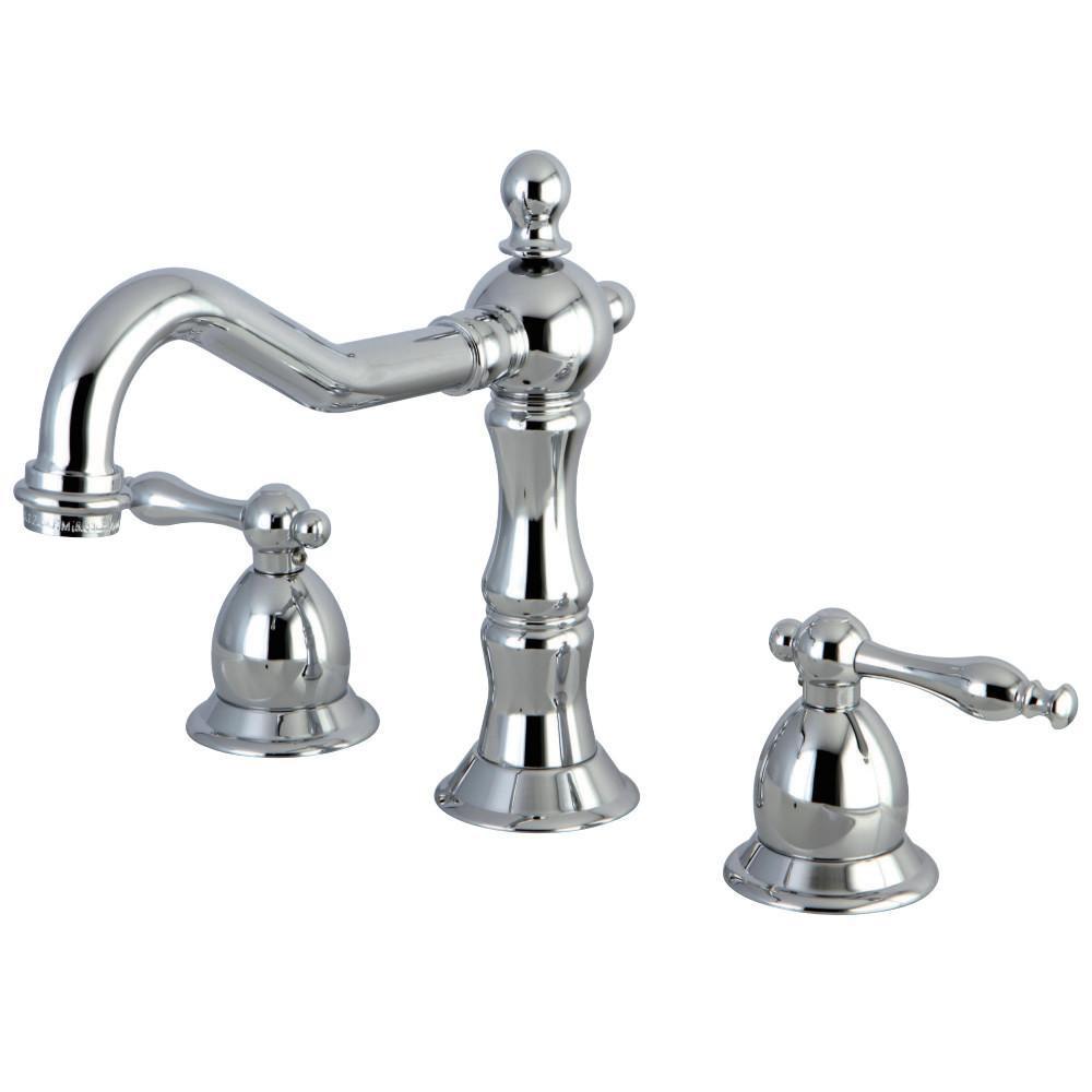 Kingston Brass Heritage Widespread Bathroom Faucet Polished Chrome