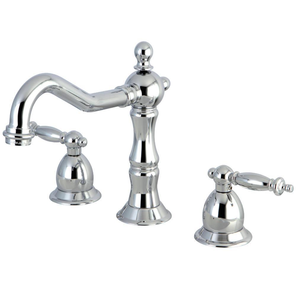 Kingston Brass Heritage Widespread Bathroom Faucet Polished Chrome