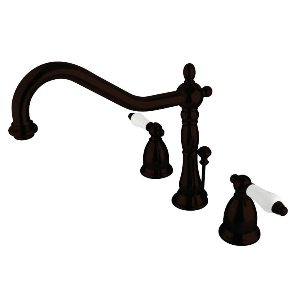 Kingston Brass Heritage Widespread Bathroom Faucet Oil Rubbed Bronze