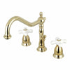 Kingston Brass Heritage Widespread Bathroom Faucet Polished Brass