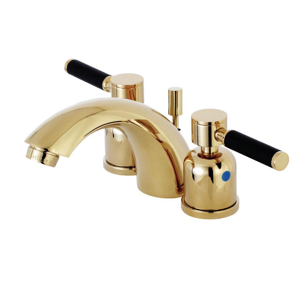 Kingston Brass Kaiser Mini-Widespread Bathroom Faucet Polished Brass