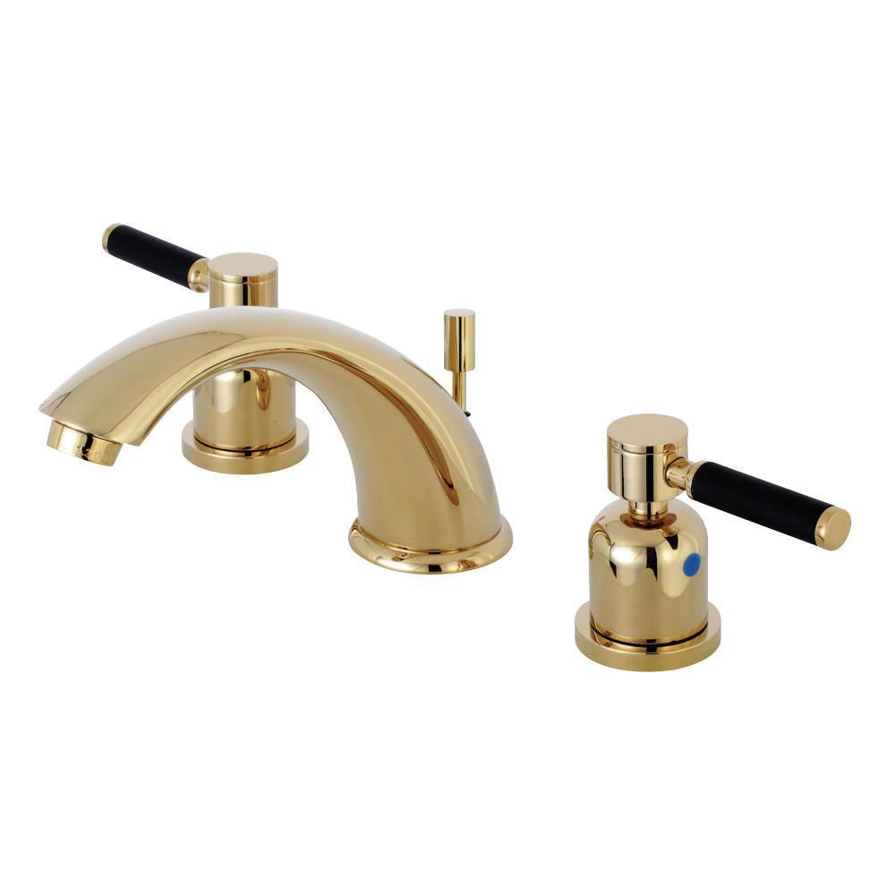Kingston Brass Kaiser Widespread Bathroom Faucet Polished Brass