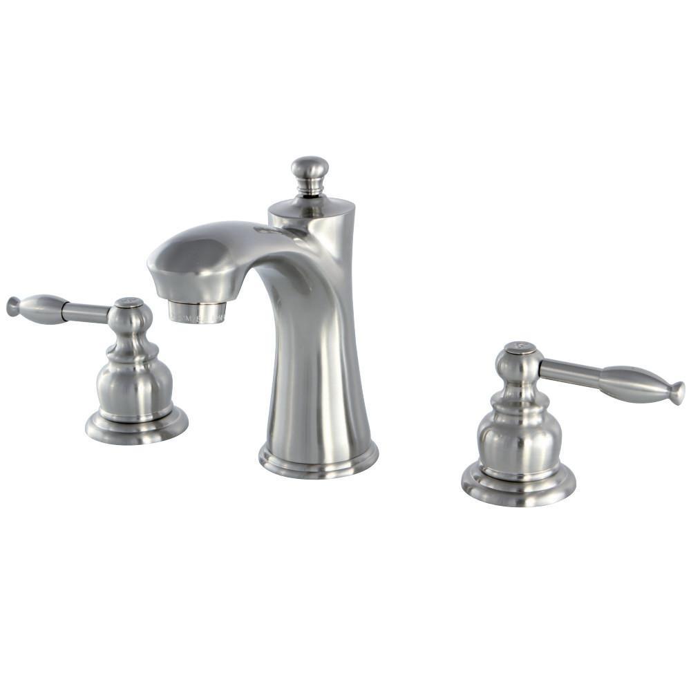 Kingston Brass Knight Widespread Bathroom Faucet Brushed Nickel