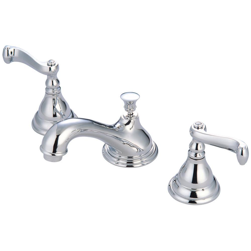 KINGSTON BRASS KS5561FL 8 IN. WIDESPREAD BATHROOM FAUCET, POLISHED CHROME