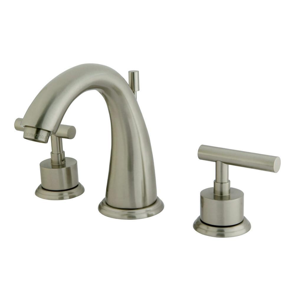 Kingston Brass Manhattan Widespread Bathroom Faucet Brushed Nickel