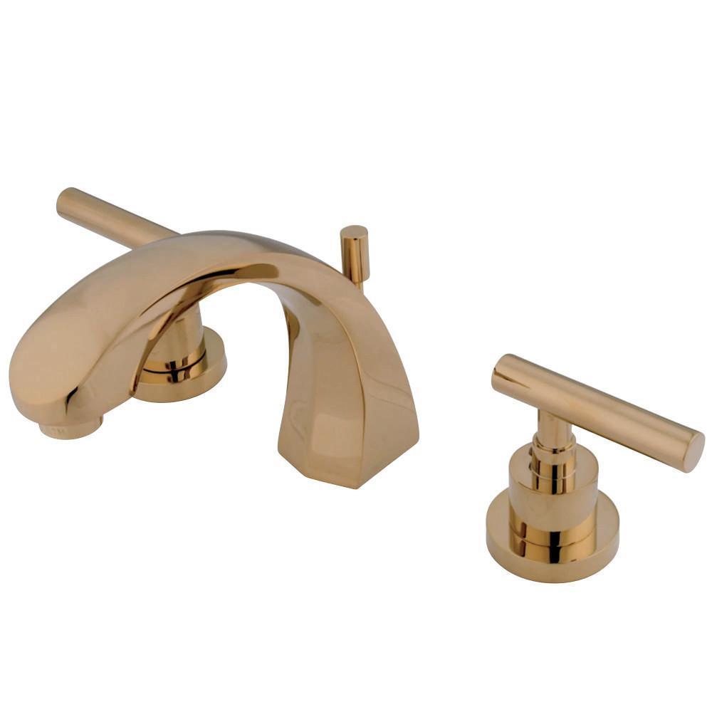 Kingston Brass Manhattan Widespread Bathroom Faucet Polished Brass