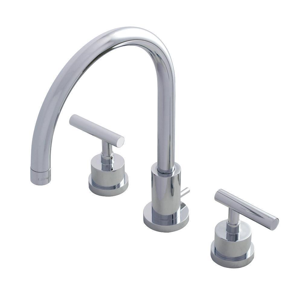Kingston Brass Manhattan Widespread Bathroom Faucet Polished Chrome