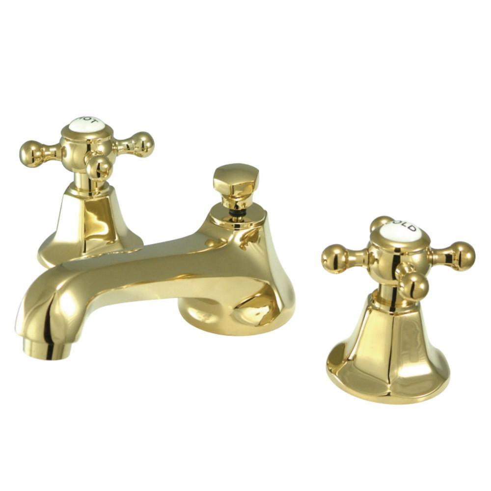 Kingston Brass Metropolitan Widespread Bathroom Faucet Polished Brass