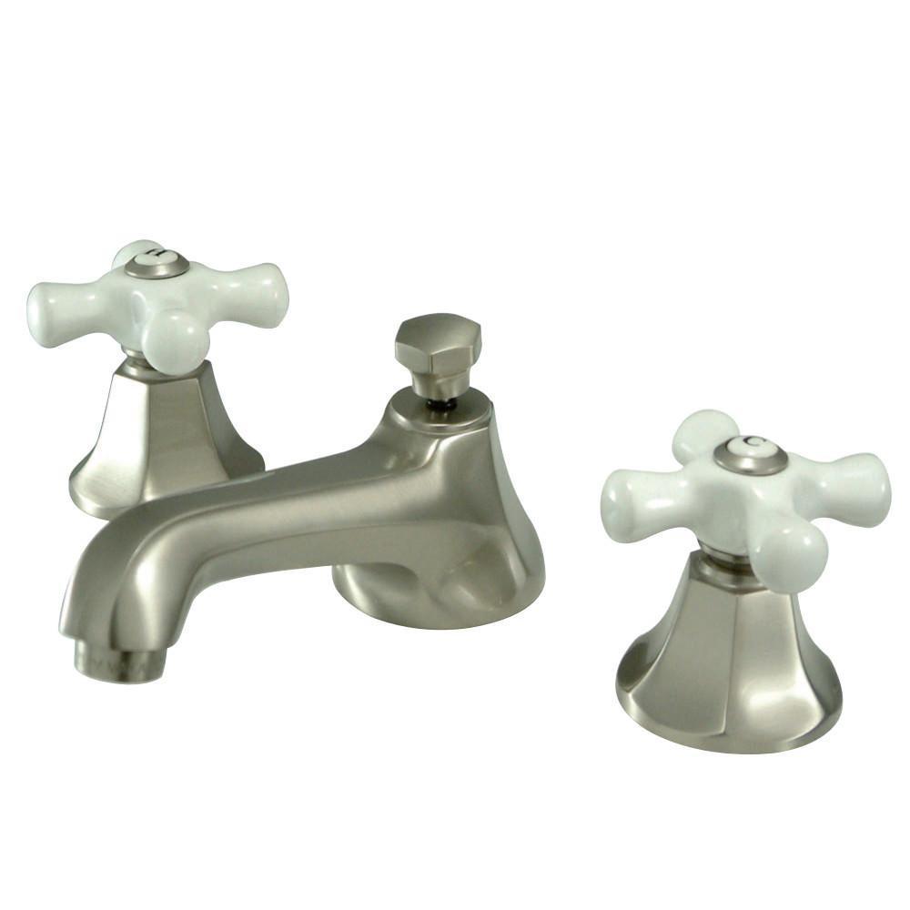 Kingston Brass Metropolitan Widespread Bathroom Faucet Brushed Nickel