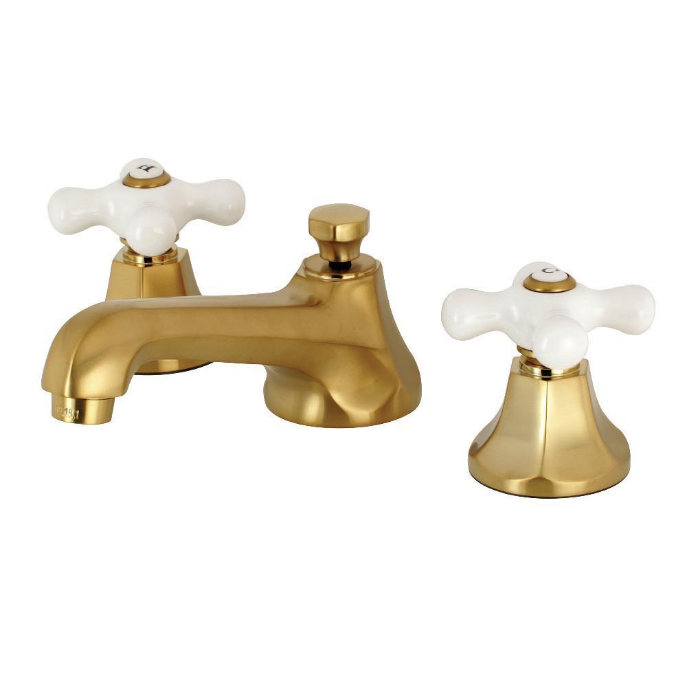 Kingston Brass Metropolitan Widespread Bathroom Faucet Satin Brass