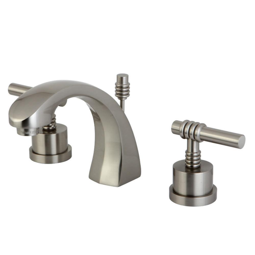 Kingston Brass Milano Widespread Bathroom Faucet Brushed Nickel