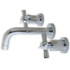 Kingston Brass Millennium Wall-Mount Bathroom Faucet Polished Chrome