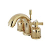 Kingston Brass Millennium Widespread Bathroom Faucet Polished Brass