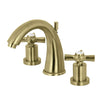 Kingston Brass Millennium Widespread Bathroom Faucet Satin Brass