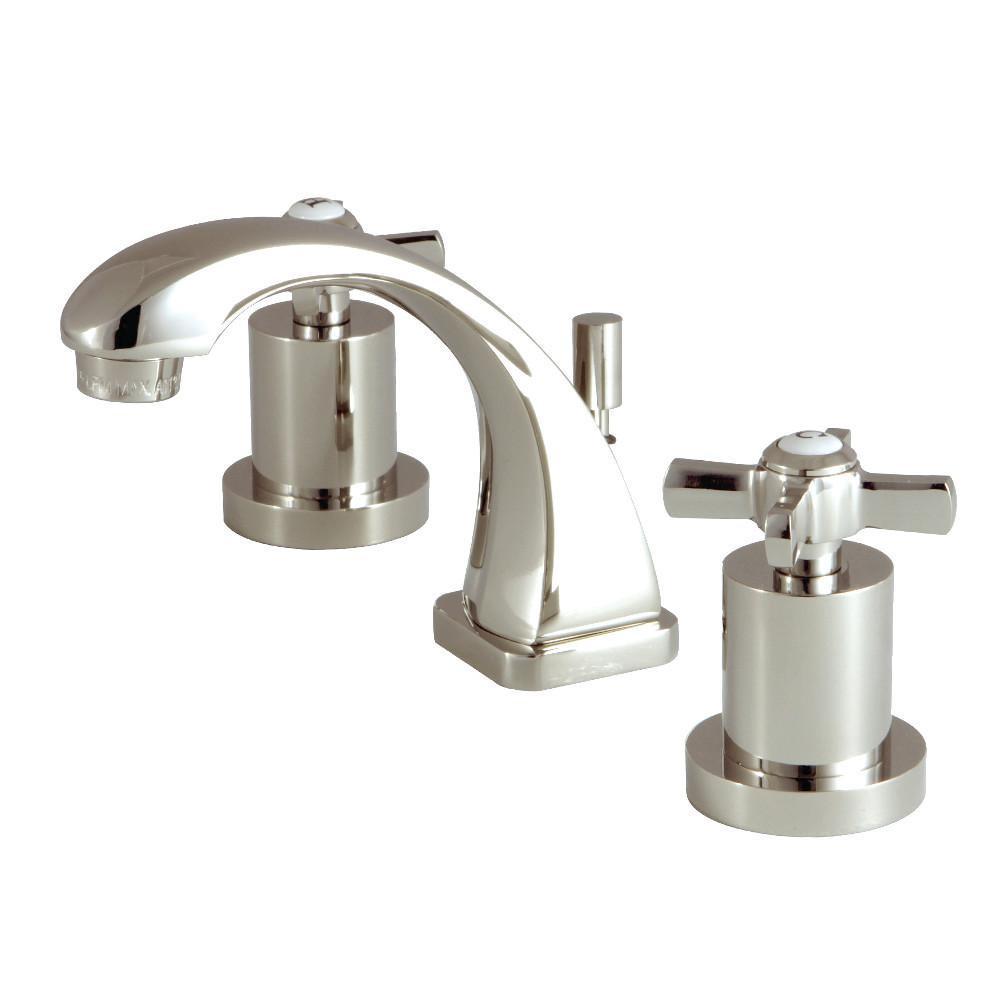 Kingston Brass Millennium Widespread Bathroom Faucet Polished Nickel