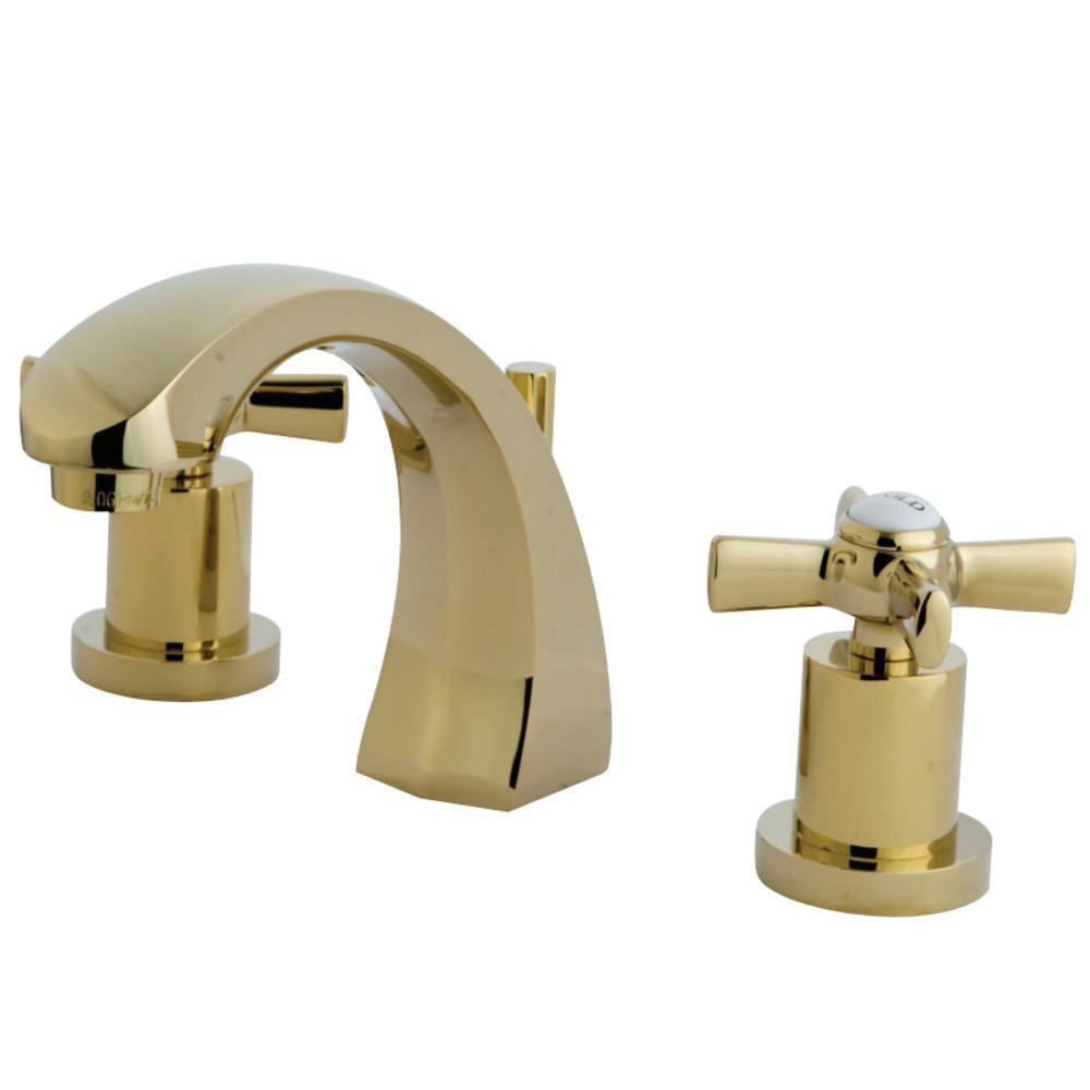 Kingston Brass Millennium Widespread Bathroom Faucet Polished Brass