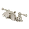Kingston Brass Naples Mini-Widespread Bathroom Faucet Brushed Nickel