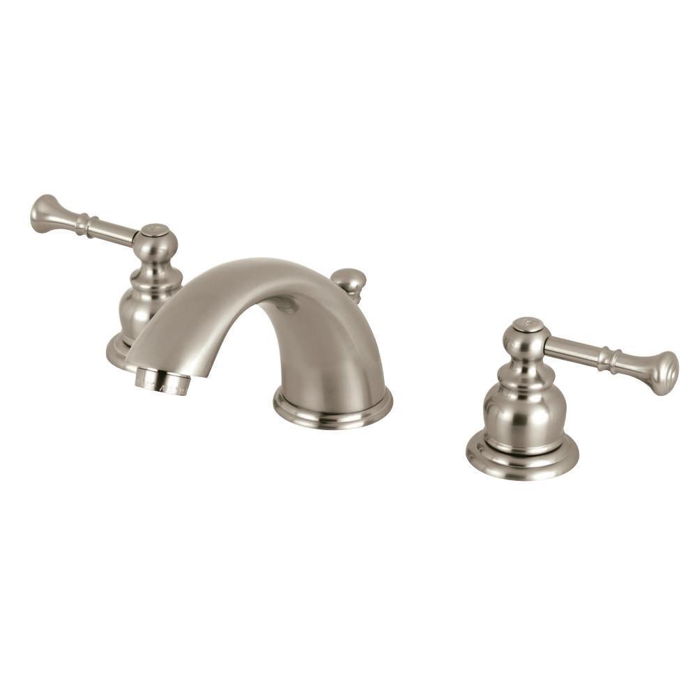 Kingston Brass Naples Widespread Bathroom Faucet Brushed Nickel