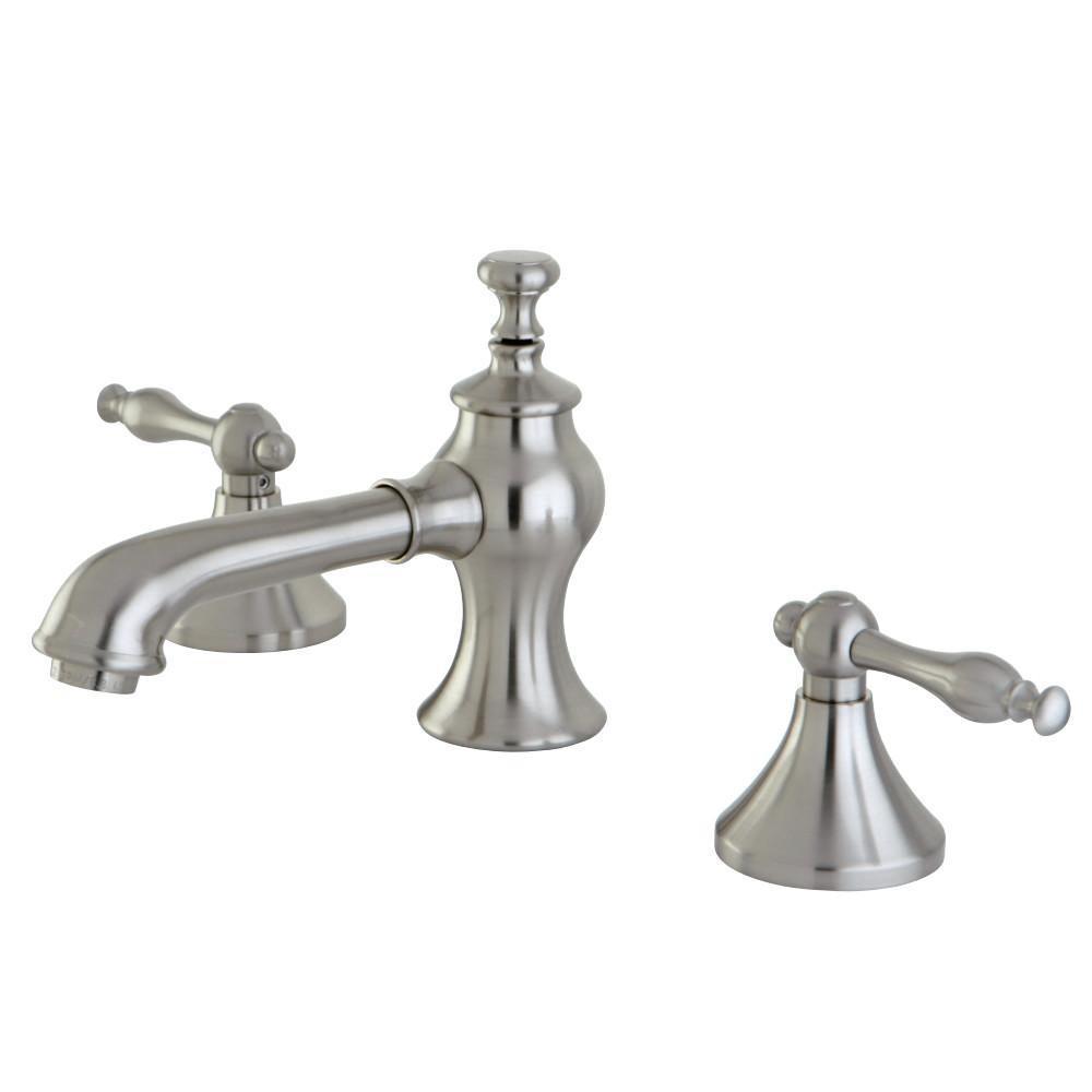 Kingston Brass Naples Widespread Bathroom Faucet Brushed Nickel