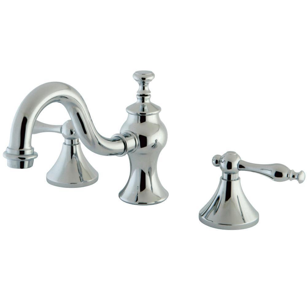 Kingston Brass Naples Widespread Bathroom Faucet Polished Chrome
