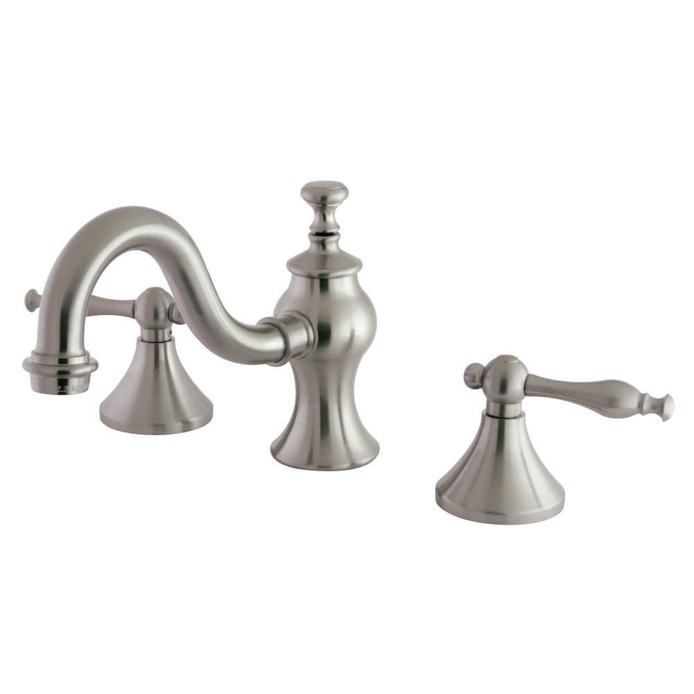 Kingston Brass Naples Widespread Bathroom Faucet Brushed Nickel