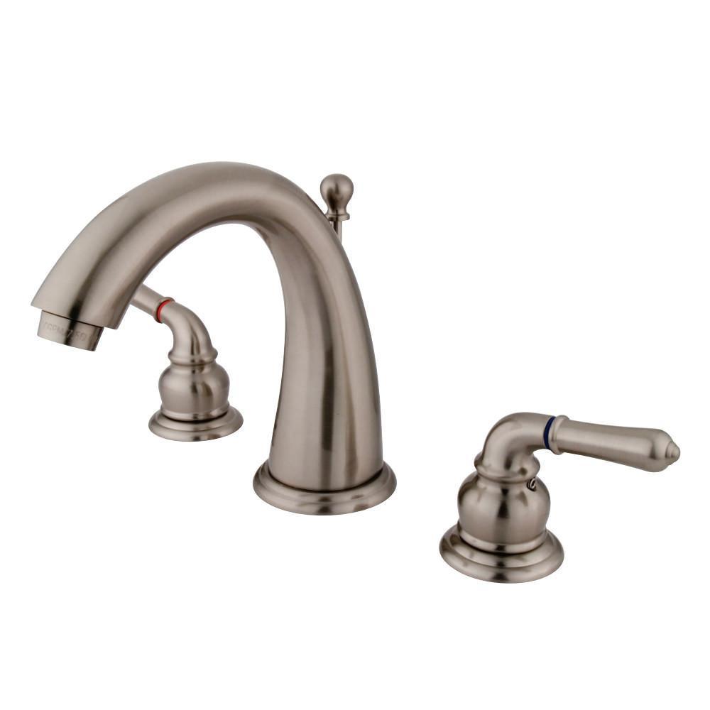 Kingston Brass Naples Widespread Bathroom Faucet Brushed Nickel