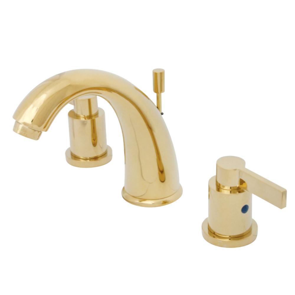 Kingston Brass NuvoFusion Widespread Bathroom Faucet Polished Brass