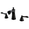 Kingston Brass NuWave French Widespread Bathroom Faucet Oil Rubbed Bronze