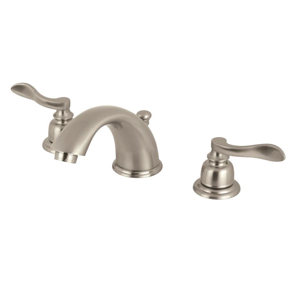Kingston Brass NuWave French Widespread Bathroom Faucet Brushed Nickel