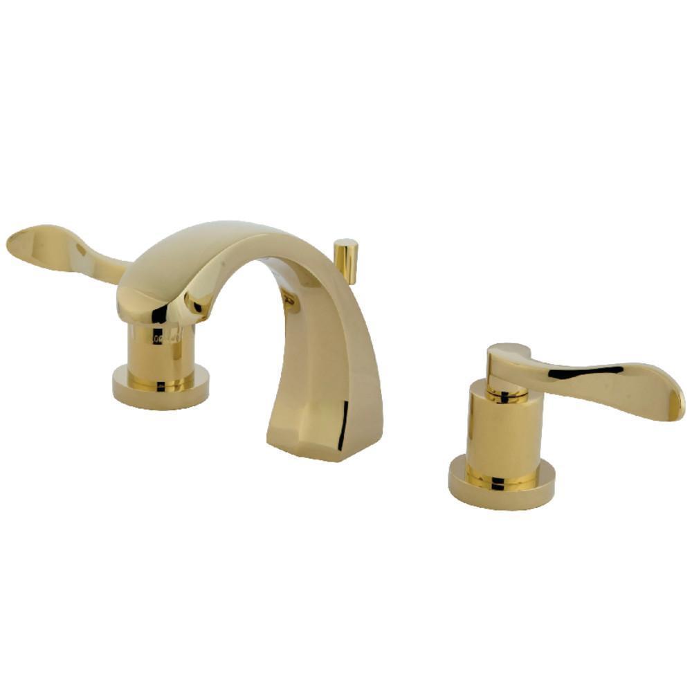 Kingston Brass NuWave Widespread Bathroom Faucet Polished Brass