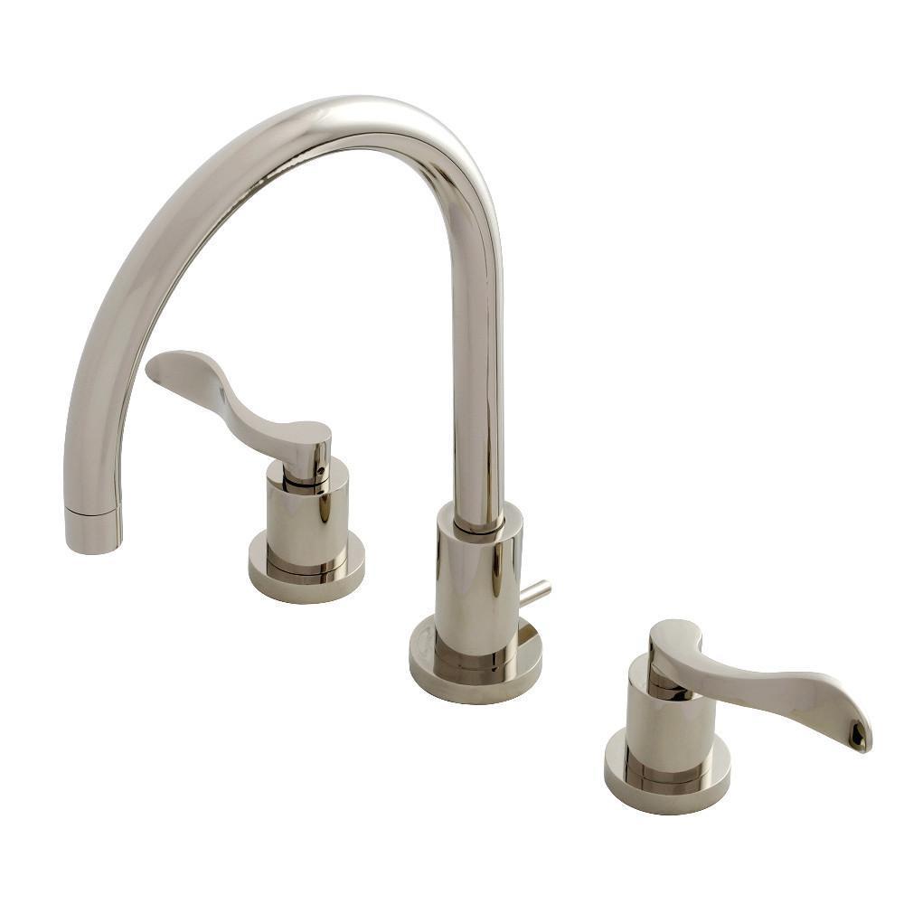 Kingston Brass NuWave Widespread Bathroom Faucet Polished Nickel