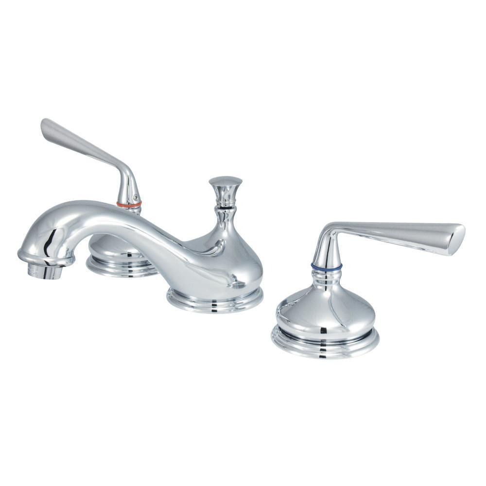 Kingston Brass Silver Sage Widespread Bathroom Faucet Polished Chrome