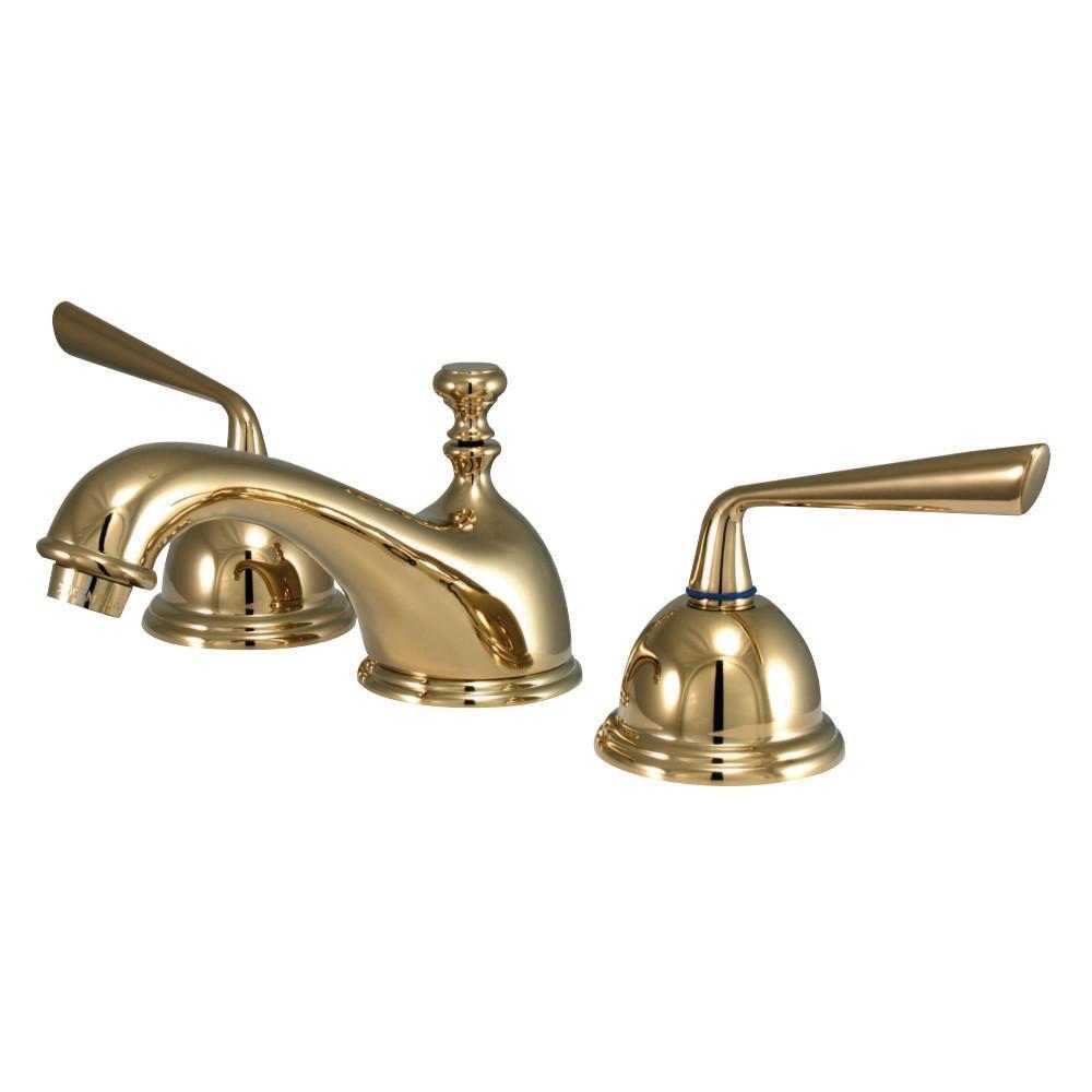 Kingston Brass Silver Sage Widespread Bathroom Faucet Polished Brass