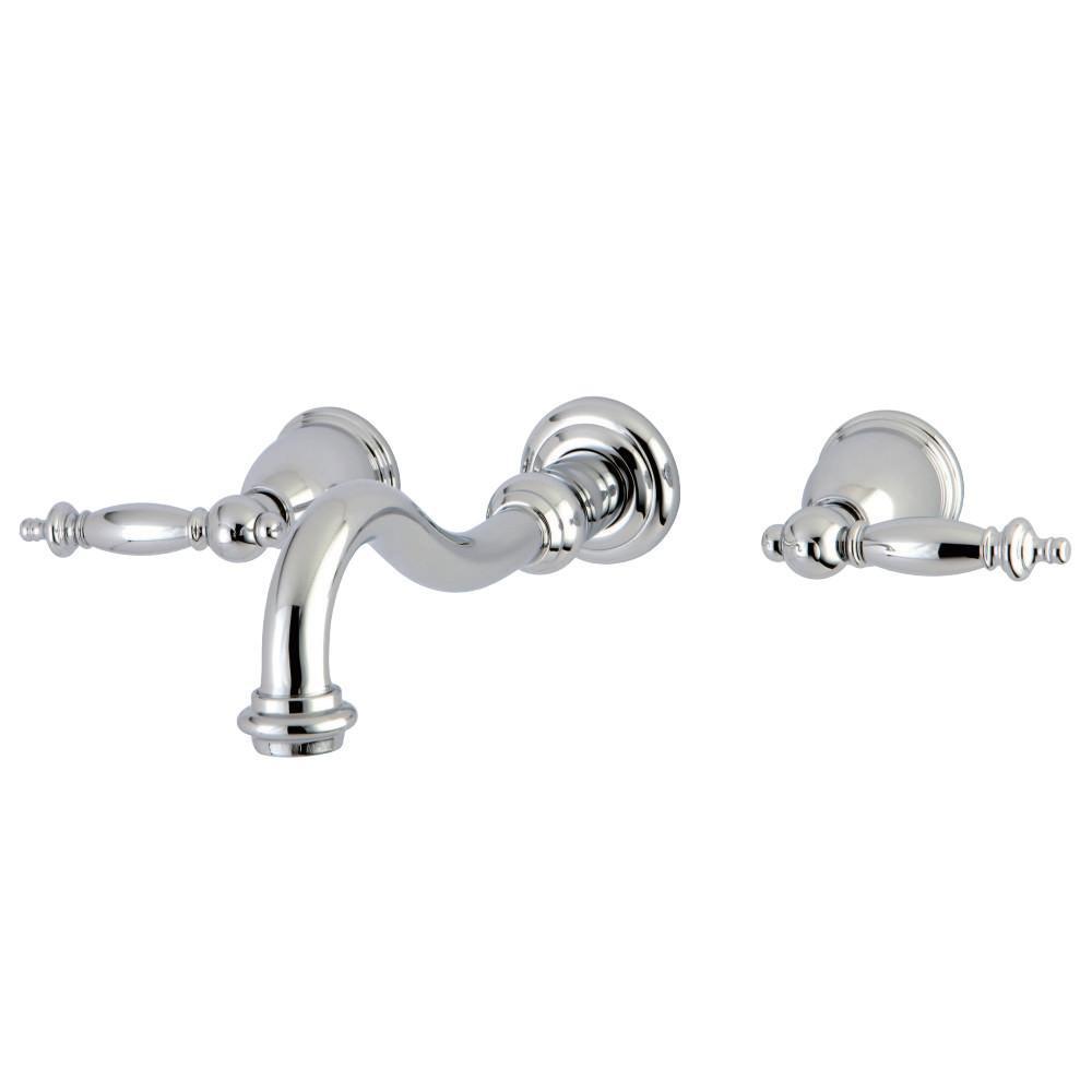 Kingston Brass Templeton Wall-Mount Bathroom Faucet Polished Chrome